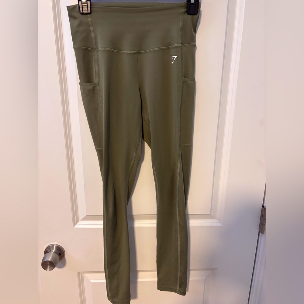 Gymshark Olive Green Pocket Leggings